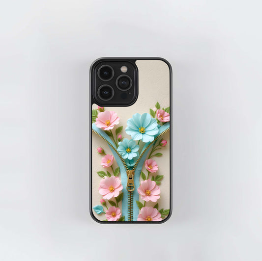 Zipper Blossom Reveal Glass Case