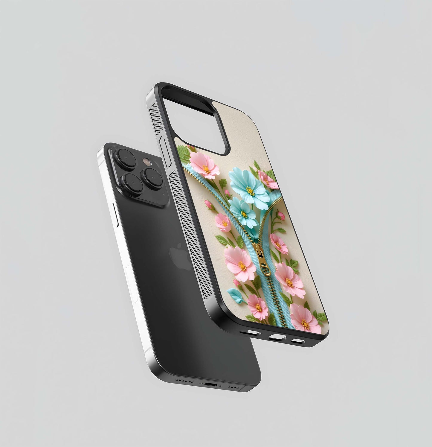 Zipper Blossom Reveal Glass Case