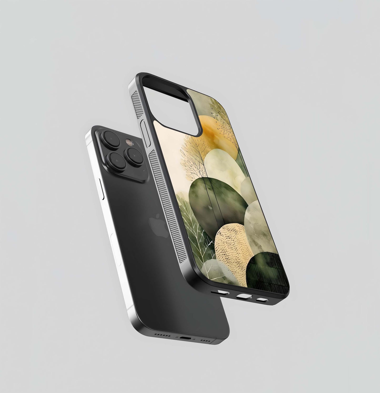 Abstract Forest Shapes Glass Case