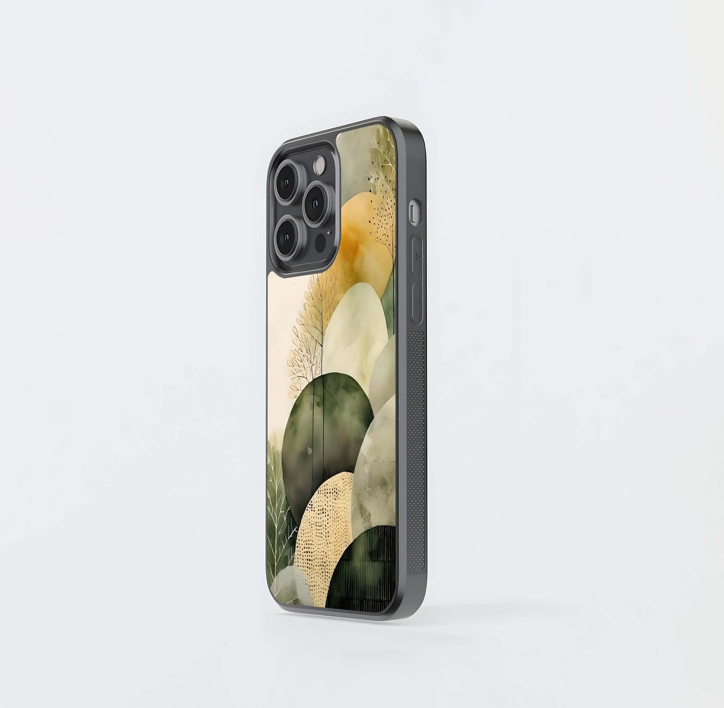 Abstract Forest Shapes Glass Case
