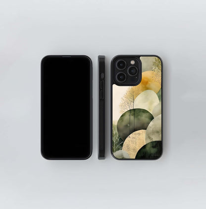 Abstract Forest Shapes Glass Case