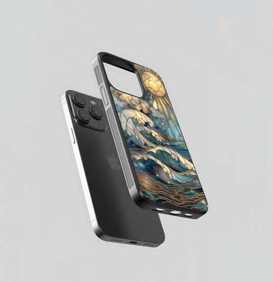 Oceanic Stained- Printed Glass Case