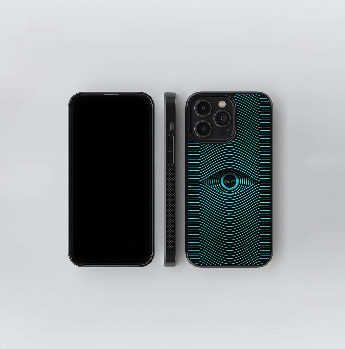 Cyber Eye Line Art (Nike) Glass Case