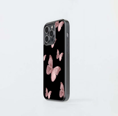 Butterfly Pattern Glass Case