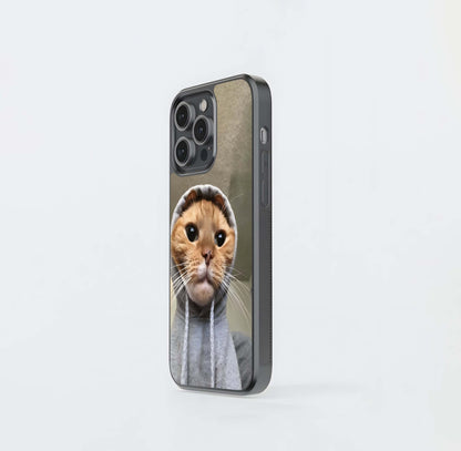 Attitude Cat Glass Case