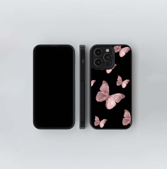Butterfly Pattern Glass Case