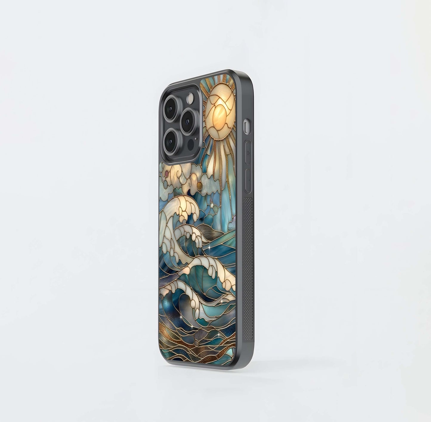 Oceanic Stained- Printed Glass Case