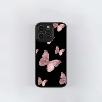 Butterfly Pattern Glass Case