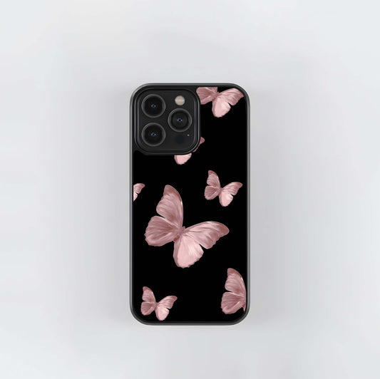 Butterfly Pattern Glass Case