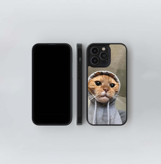 Attitude Cat Glass Case