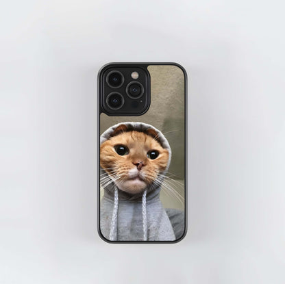 Attitude Cat Glass Case
