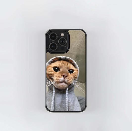 Attitude Cat Glass Case