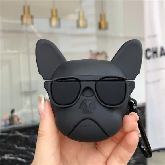BLACK BULL Dog - Shaped SILICON Airpods Case Cover For AIRPODS PRO Stylish protective cover for AIRPODS PRO