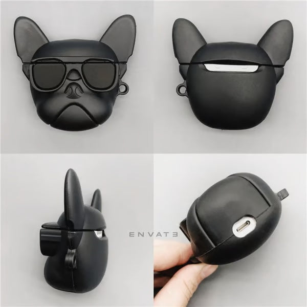BLACK BULL Dog - Shaped SILICON Airpods Case Cover For AIRPODS PRO Stylish protective cover for AIRPODS PRO