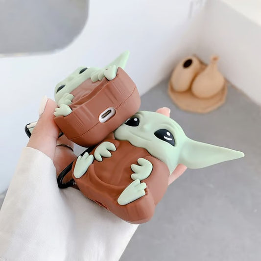 Baby Yoda SILICON Airpods Case Cover For Airpods 3 Cute protective cover for AirPods 3