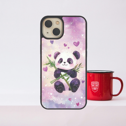 Baby Heart Panda Glass Case / Cover