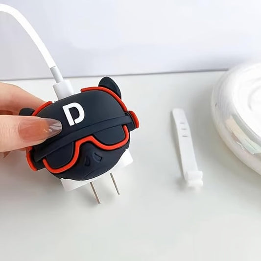 CUTE DJ Bull charger case & protector Cable APPLE IPHONE SILICON CASE Stylish Charger Case