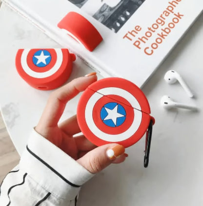 Captain America Shield SILICON Airpods Case Cover For AIRPODS PRO A stylish and protective case AIRPODS PRO