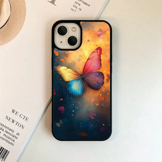 Colorful Butterfly Glass Case / Cover