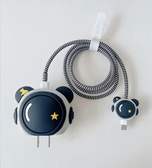 Cute Animal prolet charger case & protector Cable APPLE IPHONE SILICON CASE Adorable star-themed charging accessory