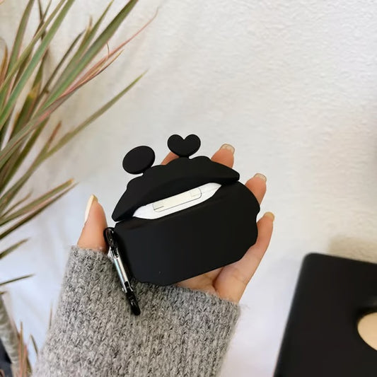 Cute Black Cartoon Character SILICON Airpods Case Cover For AIRPODS PRO 2 Adorable protective case AIRPODS PRO 2