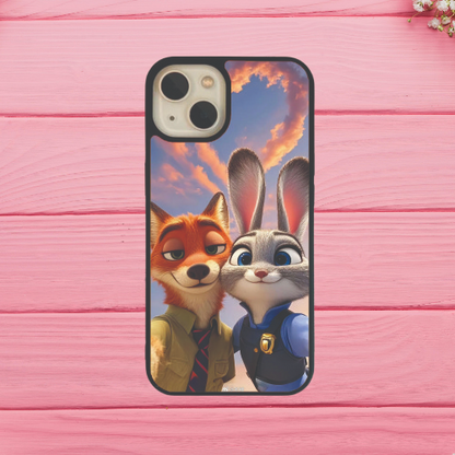 Cute Bunny Fox Glass Case / Cover
