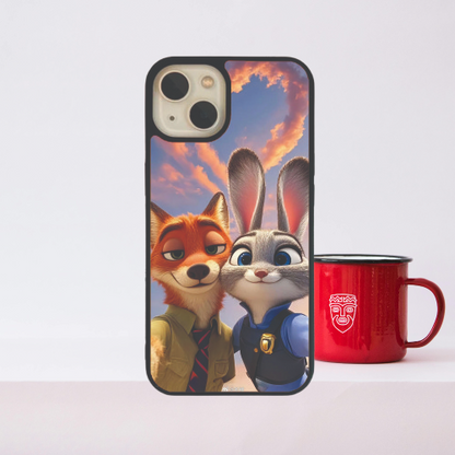 Cute Bunny Fox Glass Case / Cover