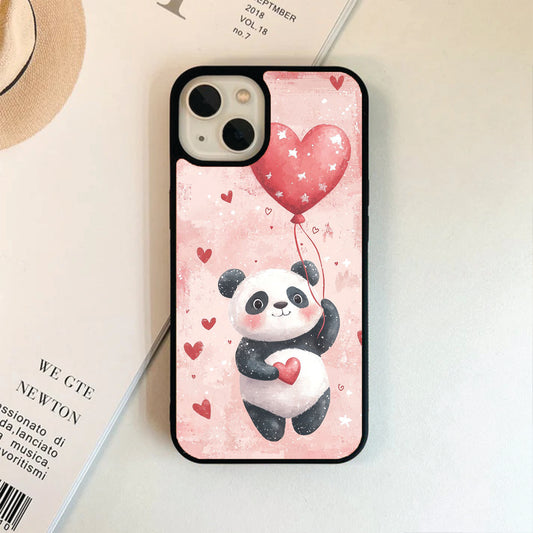 Heart Balloon Panda Glass Case / Cover