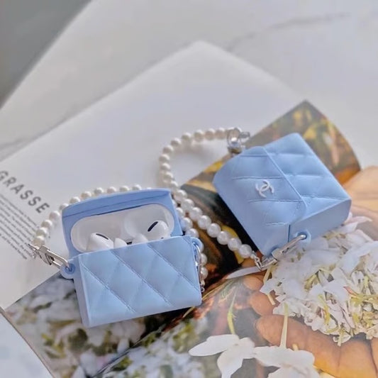 Cute Protective SILICON Airpods Case Cover With Chain For Airpods 1/2 Stylish and Protective
