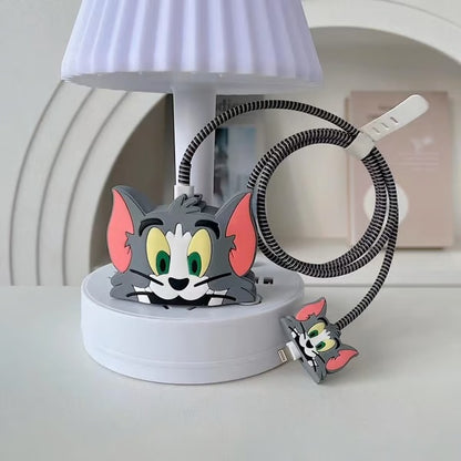 Tom and Jerry-themed charger case & protector Cable APPLE IPHONE SILICON CASE Cute and functional charging cables with Tom and Jerry characters