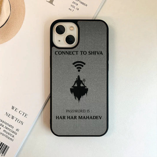 Spiritual Connect To Shiva Har Har Mahadev Glass Case / Cover