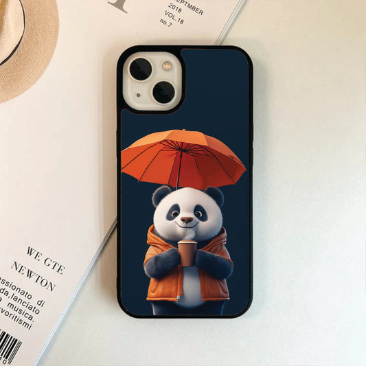 Umbrella Tea Panda Glass Case / Cover