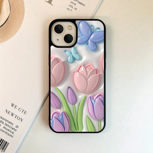 Flower Fly Glass back cover for Apple iPhone