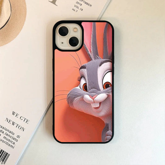 Half Bunny Themed Glass Case / Cover
