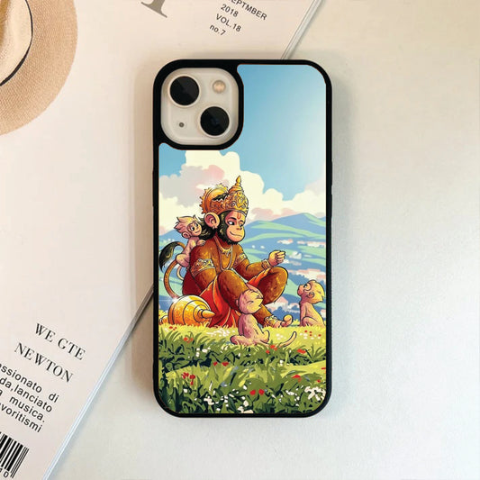 Amazing Hanuman Themed Glass Case / Cover