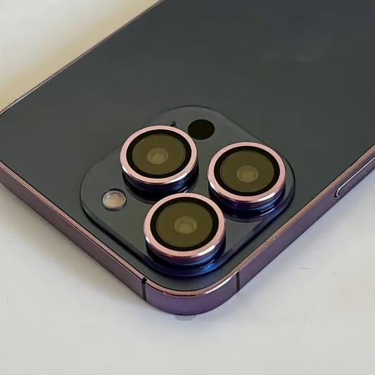 iPhone 14 Pro | 14 Pro Max Series Camera Protection 3D Metal Ring High-quality tempered glass lens protectors